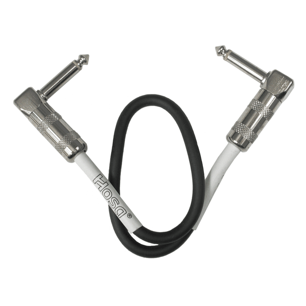 Hosa CPE-112 Guitar Patch Cable, Hosa Right-angle to Same, 12 in