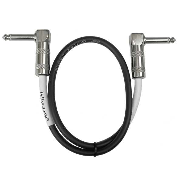 Hosa CPE-118 Guitar Patch Cable, Hosa Right-angle to Same, 18 in