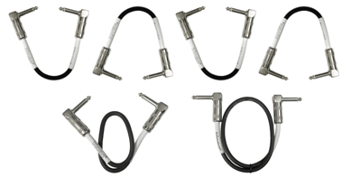 Hosa CPE-411 Guitar Patch Cable, Hosa Right-angle to Same, Various Lengths