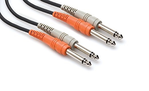 Hosa CPP-201 Stereo Interconnect, Dual 1/4 in TS to Same, 1 m