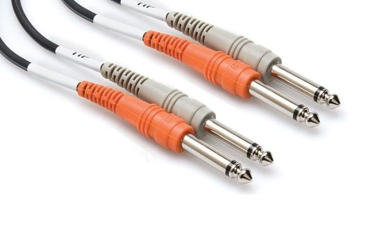 Hosa CPP-203 Stereo Interconnect, Dual 1/4 in TS to Same, 3 m