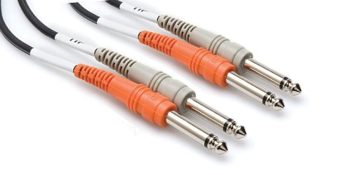 Hosa CSS-202 Stereo Interconnect, Dual 1/4 in TRS to Same, 2 m