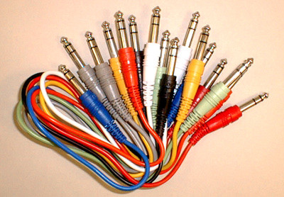 Hosa CSS-830 Balanced Patch Cables, 1/4 in TRS to Same, 1 ft