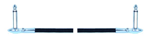 Hosa IRG-103 Guitar Patch Cable, Low-profile Right-angle to Same, 3 ft