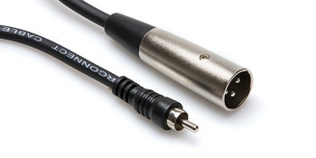 Hosa XRM-105 Unbalanced Interconnect, RCA to XLR3M, 5 ft