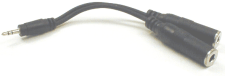 Hosa YMP-233 Y Cable, 3.5 mm TRS to Dual 1/4 in TRSF