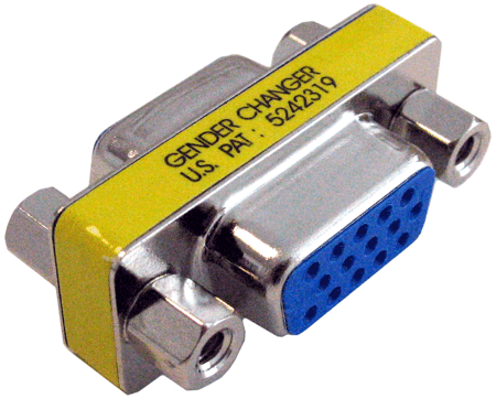 Hosa GGC-451 VGA Coupler, DE15 to Same