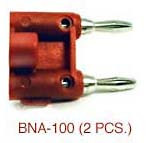Hosa BNA-100 Connector, Dual Banana, 2 pc