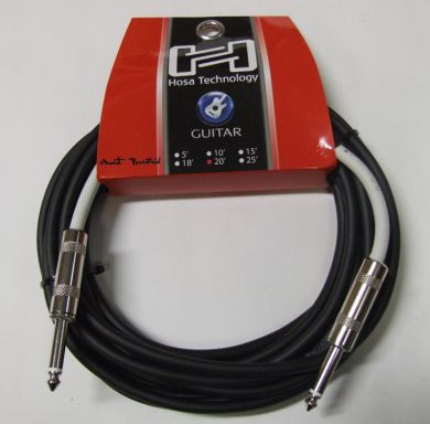 Hosa GTR-220 Guitar Cable, Hosa Straight to Same, 20 ft