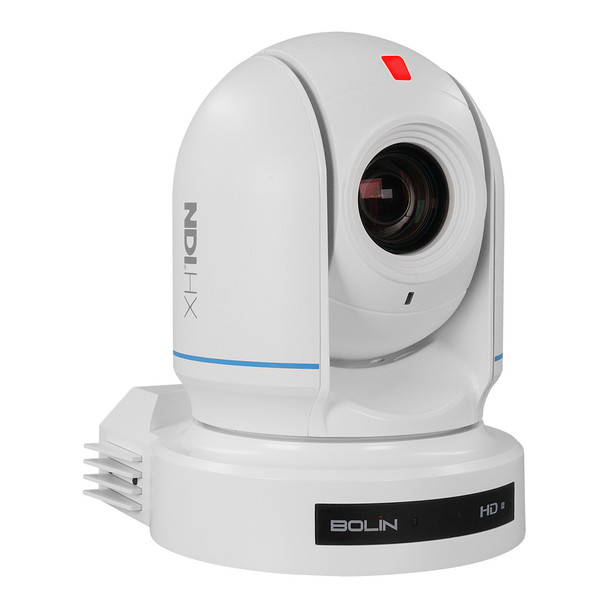 Bolin Technology R9-420NW NDI High Bandwidth 4K60 PTZ Camera with 20X Zoom White Sony Image Block