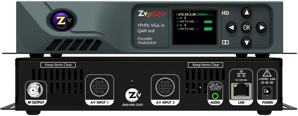 ZeeVee ZVPro610-NA ZvPro610-NA, MPEG2 HD Encoder/QAM Modulator, 1 Channels, 1080
