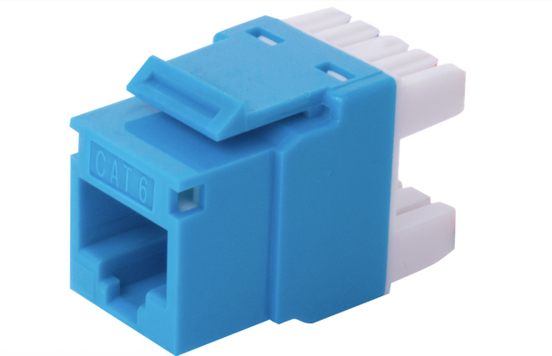 Liberty Cable 0A68RP000-BL Liberty Category 6 U/UTP 180 Degree Keystone Insert