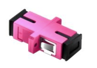 Liberty Cable RF-OM4SSC-PL Fiber optic coupler -- simplex multimode female SC to female SC -- panel mount