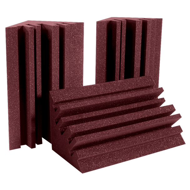 Auralex METROLENBUR MetroLENRD Bass Traps 8-pack Burgundy