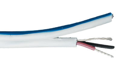 Liberty Cable 22-2P-CMP-SIAMEZ White High-performance EZ-strip broadcast audio 22 AWG 2 pair shielded plenum cable