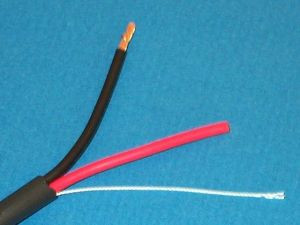 Liberty Cable 12-2C-BLK Black Commercial grade general purpose 12 AWG 2 conductor cable