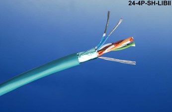 Liberty Cable 24-4P-SH-LIBII Teal RS-232 Univeral 24 AWG 4 pair shielded low capacitance cable