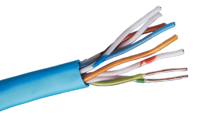 Liberty Cable 24-4P-P-L5-EN-ORG Orange Category 5e U/UTP EN series 24 AWG 4 pair unshielded cable