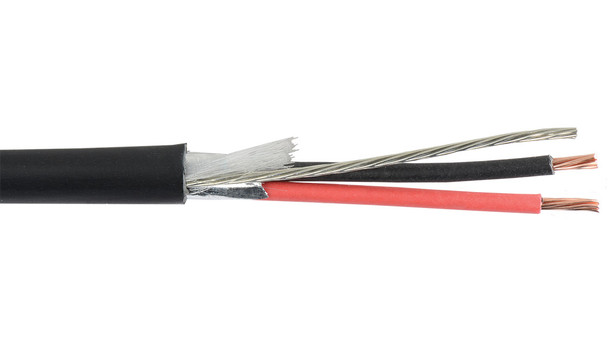 Liberty Cable 22-2C-PSH-VIO Violet Commercial grade general purpose 22 AWG 2 conductor plenum shielded cable