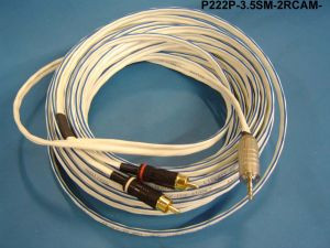 Liberty Cable P222P-3.5SM-2RCAM-75 75 ft Manufactured 3.5mm TRS to Duplex RCA plenum audio cable
