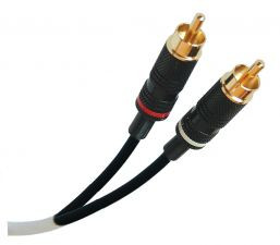 Liberty Cable P222P-2RCAM-M-50 50 ft Manufactured Duplex RCA plenum audio cable
