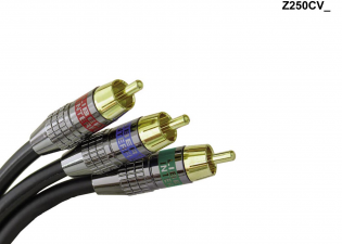 Liberty Cable Z250AV4 13 ft Z250 Triplex RCA Audio/Video cable