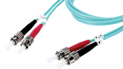 Liberty Cable DMM10STST-003M 9.84 ft Duplex Fiber Optic Patch cable OM3 Laser Optimized Multimode ST-ST