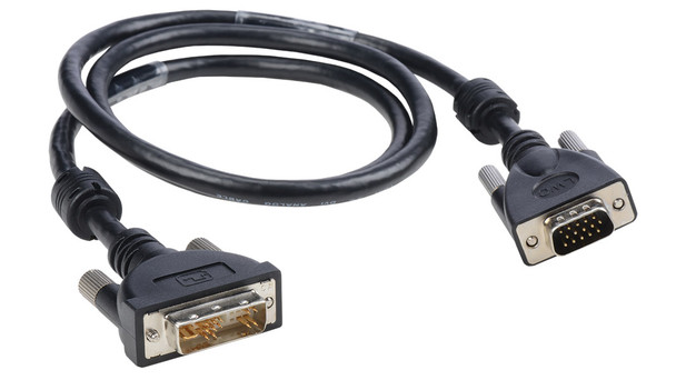 Liberty Cable E-DVI/A-VGAM-3 3 ft Premium Molded DVI Analog to VGA male cable