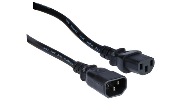Liberty Cable P13A-C13-C14-10 10 ft Economy UL listed IEC 60320 C13 to IEC 60320 C14 16 AWG 13 Amp Power Cords