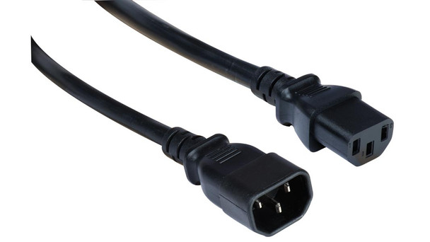 Liberty Cable P15A-C13-C14-06 6 ft Economy UL listed IEC 60320 C13 to IEC 60320 C14 14 AWG 15 Amp Power Cords