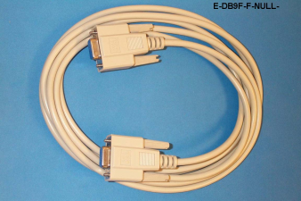Liberty Cable E-DB9F-F-NULL-10 10 ft Economy Molded D-SUB DB9 female to female null modem cable