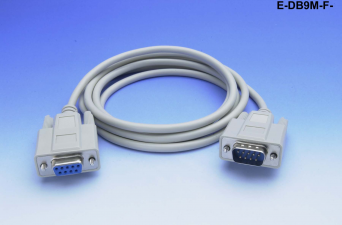 Liberty Cable E-DB9M-F-10 10 ft Economy Molded D-SUB DB9 male to female extension cable