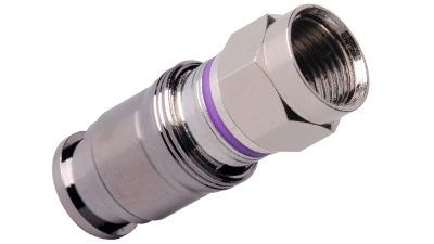 Liberty Cable CM-RG6M-F C-Tec2 RG6 F Plugs for Plenum Single, Dual, Tri or Quad Shield formats