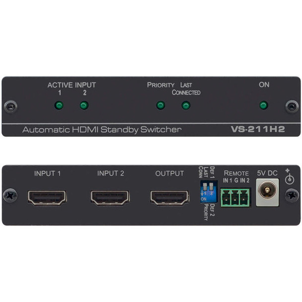 Kramer VS-211H2 Kramer 2x1 Automatic 4K UHD HDMI Standby Switcher