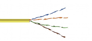 Kramer BC-6SLD-1000YL Bulk Cable Cat 6-Solid Center Un-shielded Twisted Pair - 1000 FT YELLOW