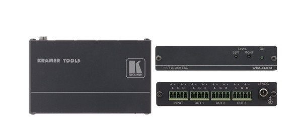 Kramer VM-3AN 1:3 Balanced Stereo Audio Distribution Amplifier
