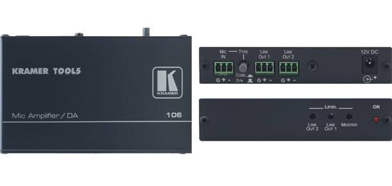 Kramer 106 1:2 Mic Line Amp & DA