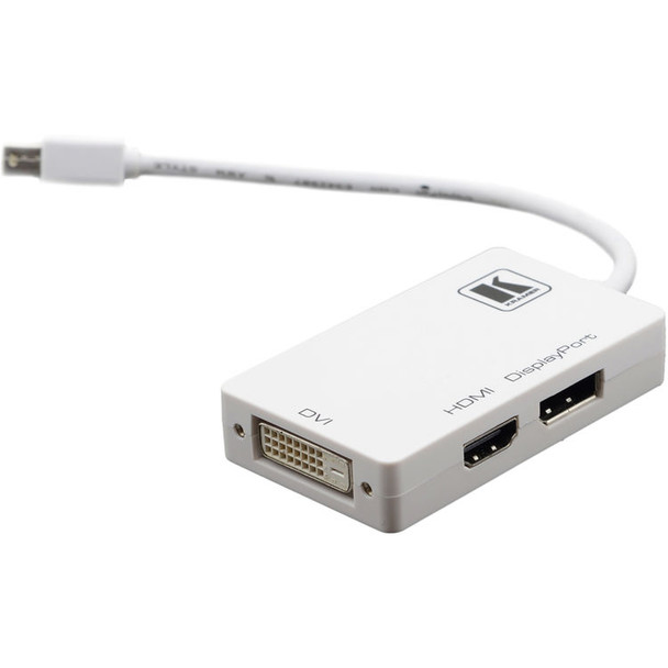 Kramer ADC-MDP/M2 Mini DisplayPort to DVI , HDMI or DisplayPort Adapter Cable (Not A DA, 1 Format at a Time)