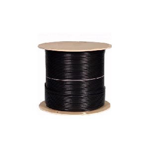 NTI cat7-bulk-strnd-o-blk15 CAT7 Outdoor Stranded Shielded Bulk Cable, Black, 1500 feet