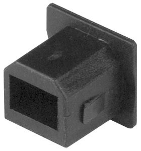 NTI cvr-usbbf-f1000 USB Type B Female Dust Cover, Flush Mount, Black, 1000-Pack