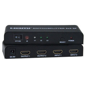NTI se-hd2-2-lc 2-Port HDMI Switch with Built-In Splitter