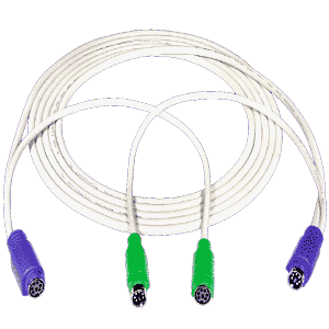 NTI vvkext-75 PS/2 Keyboard + Mouse Extension Cable, Male to Female, 75 feet