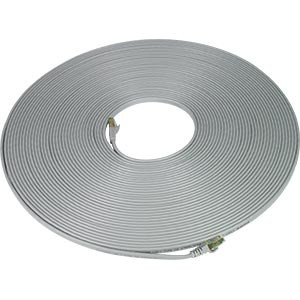 NTI cat7-flt-100-gray CAT7 Flat Stranded Shielded Cable, Gray, 100 feet