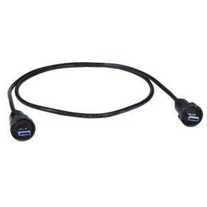 NTI usb3a-wtp-qr-1m-mm 1-Meter Waterproof USB Type A Male Cable, with Quick Release Mating Style