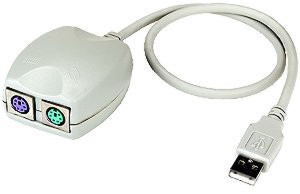 NTI USB-PS2 USB PS/2 Adapter with PC, MAC, and SUN Support