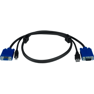 NTI USBVEXT-6-MM VGA + USB Cable, Male to Male, 6 feet