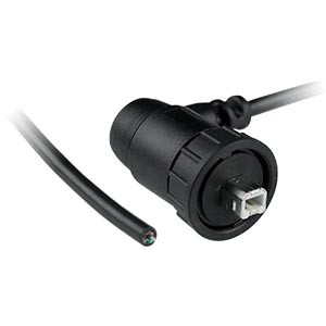 NTI usb2-bm-wtp-raqr-1m USB Type B Male Waterproof Quick Release Right Angle Cable with One End Unterminated, 1 meter