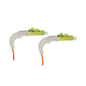 NTI fiber-ra-d-lclc-62-3m LC-LC Duplex Multimode Right Angle Fiber Optic Cable, 62.5-Micron, 3 meters