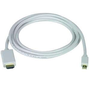 NTI dpm-hdmi-6-mm Mini DisplayPort to HDMI-A Cable, Male to Male, 6 feet