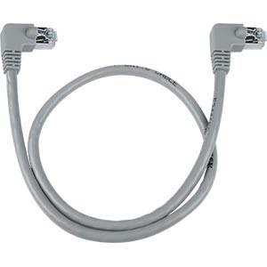 NTI cat6-ra-15-gray-shld CAT6 Right Angle Shielded Cable, Gray, 15 feet